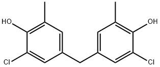 4,4'-메틸렌비스(6-클로로-o-크레졸) 구조식 이미지