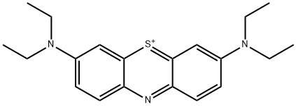 3,7-bis(diethylamino)phenothiazin-5-ium Structure