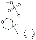 4-benzyl-4-methylmorpholinium methyl sulphate Structure