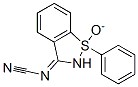 1-Oxido-1-phenyl-3H-1,2-benzisothiazol-3-ylidenecyanamide Structure