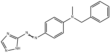 N-methyl-N-[4-(1H-1,2,4-triazol-3-ylazo)phenyl]benzylamine Structure