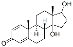 14,17-dihydroxyandrosta-1,4-dien-3-one Structure