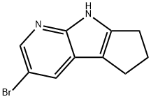 사이클로펜타[4,5]피롤로[2,3-B]피리딘,3-브로모-1,5,6,7-테트라하이드로- 구조식 이미지