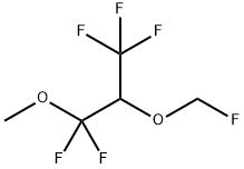 플루오로메틸2-메톡시-2,2-디플루오로-1-(트리플루오로메틸)에틸에테르 구조식 이미지