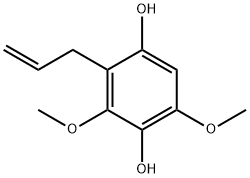 1,4-Benzenediol, 3,5-dimethoxy-2-(2-propenyl)- (9CI) 구조식 이미지