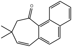 9,10-Dihydro-9,9-dimethyl-11H-cyclohepta[a]naphthalen-11-one Structure