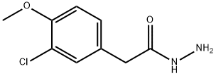 3-CHLORO-4-METHOXY-BENZENEACETIC ACID HYDRAZIDE Structure