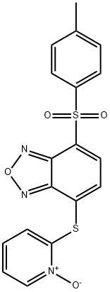 2-[4-[(4-Methylphenyl)sulfonyl]benzofurazan-7-yl]thiopyridine 1-oxide 구조식 이미지