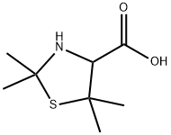 2,2,5,5-tetramethylthiazolidine-4-carboxylic acid Structure