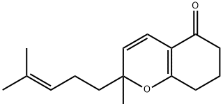 2-METHYL-2-(4-METHYLPENT-3-ENYL)-2,6,7,8-TETRAHYDRO-CHROMEN-5-ONE 구조식 이미지