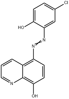 5-[(5-chloro-2-hydroxyphenyl)azo]quinolin-8-ol 구조식 이미지