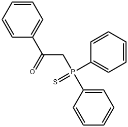 2-(Diphenylphosphinothioyl)-1-phenylethanone Structure
