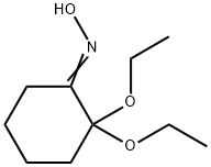 시클로헥사논,2,2-디에톡시-,옥심(9CI) 구조식 이미지