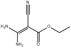 2-프로펜산,3,3-디아미노-2-시아노-,에틸에스테르 구조식 이미지