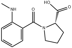 N-(2-Methylamino-benzoyl)-L-proline Structure