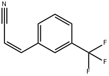 (Z)-3-[3-(trifluoromethyl)phenyl]acrylonitrile Structure