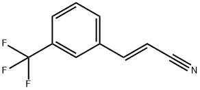 (E)-3-[3-(trifluoromethyl)phenyl]acrylonitrile Structure