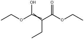 Butanoic acid, 2-(ethoxyhydroxymethylene)-, ethyl ester Structure
