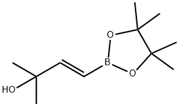 (E)-2-Methyl-4-(4,4,5,5-tetraMethyl-1,3,2-dioxaborolan-2-yl)but-3-en-2-ol 구조식 이미지