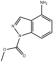 1H-인다졸-1-카르복실산,4-아미노-,메틸에스테르(9CI) 구조식 이미지