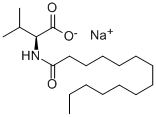 Sodium N-tetradecanoyl-L-valinate 구조식 이미지