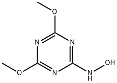 2,4-Dimethoxy-6-(hydroxyamino)-1,3,5-triazine Structure