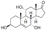 Androst-5-en-17-one, 3,7,11-trihydroxy-, (3beta,7alpha,11alpha)- (9CI) Structure