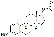 estra-1,3,5(10),7-tetraene-3,17alpha-diol 17-acetate Structure