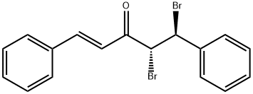 (E)-4,5-DIBROMO-1,5-DIPHENYL-PENT-1-EN-3-ONE 구조식 이미지