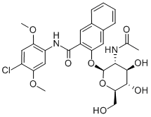 N-ACETYL-B-D-GLUCOSAMINE NAPHTHOL AS-LC Structure