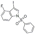 1H-Indole,4-fluoro-3-iodo-1-(phenylsulfonyl)- Structure