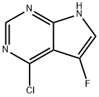 4-Chloro-5-fluoro-7H-pyrrolo[2,3-d]-pyrimidine Structure