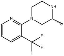 (R)-3-METHYL-1-[3-(TRIFLUOROMETHYL)PYRIDIN-2-YL]PIPERAZINE 구조식 이미지