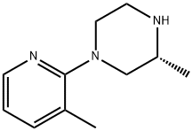 Piperazine, 3-methyl-1-(3-methyl-2-pyridinyl)-, (3R)- (9CI) Structure