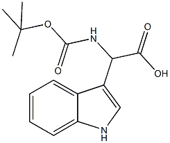 N-BOC-2-(INDOLE-3-YL)-DL-글리신 구조식 이미지