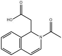 (2-ACETYL-1,2-DIHYDROISOQUINOLIN-1-YL)ACETIC ACID Structure