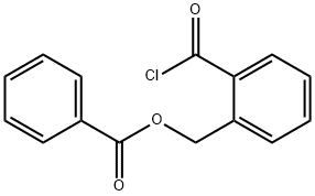 2-(BENZOYLOXYMETHYL)BENZOYL염화물 구조식 이미지