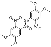 BIS(4,5-DIMETHOXY-2-니트로페닐)디셀렌화물 구조식 이미지