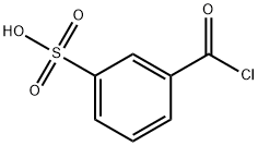 m-(chlorocarbonyl)benzenesulphonic acid 구조식 이미지