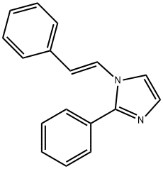 2-Phenyl-1-[(E)-2-phenylethenyl]-1H-imidazole Structure