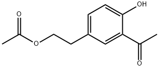 5-아세틸옥시에틸-2-하이드록시페닐에타논 구조식 이미지