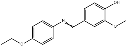 Phenol, 4-[[(4-ethoxyphenyl)imino]methyl]-2-methoxy- 구조식 이미지