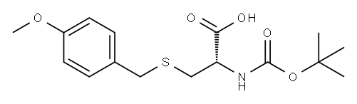 Boc-S-4-methoxybenzyl-D-cysteine 구조식 이미지