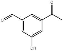 Benzaldehyde, 3-acetyl-5-hydroxy- (9CI) Structure