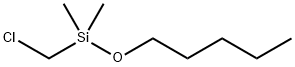 1-Dimethyl(chloromethyl)silyloxypentane Structure