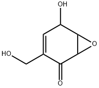 5,6-Epoxy-4-hydroxy-2-hydroxymethyl-2-cyclohexen-1-one 구조식 이미지