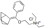 diethyl[2-(phenyltricyclo[2.2.1.02,6]heptylidenemethoxy)ethyl]ammonium chloride  Structure