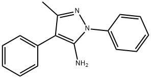 3-메틸-1,4-디페닐-1H-피라졸-5-아민 구조식 이미지