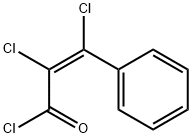 (Z)-2,3-Dichloro-3-phenylpropenoyl chloride Structure