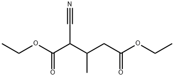 디에틸2-시아노-3-메틸-펜탄디오에이트 구조식 이미지
